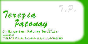 terezia patonay business card